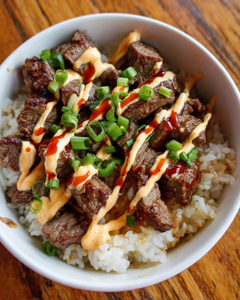 Korean BBQ Steak Bowls - detail 4