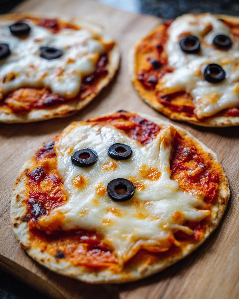 Mini Halloween Pizzas - detail 2