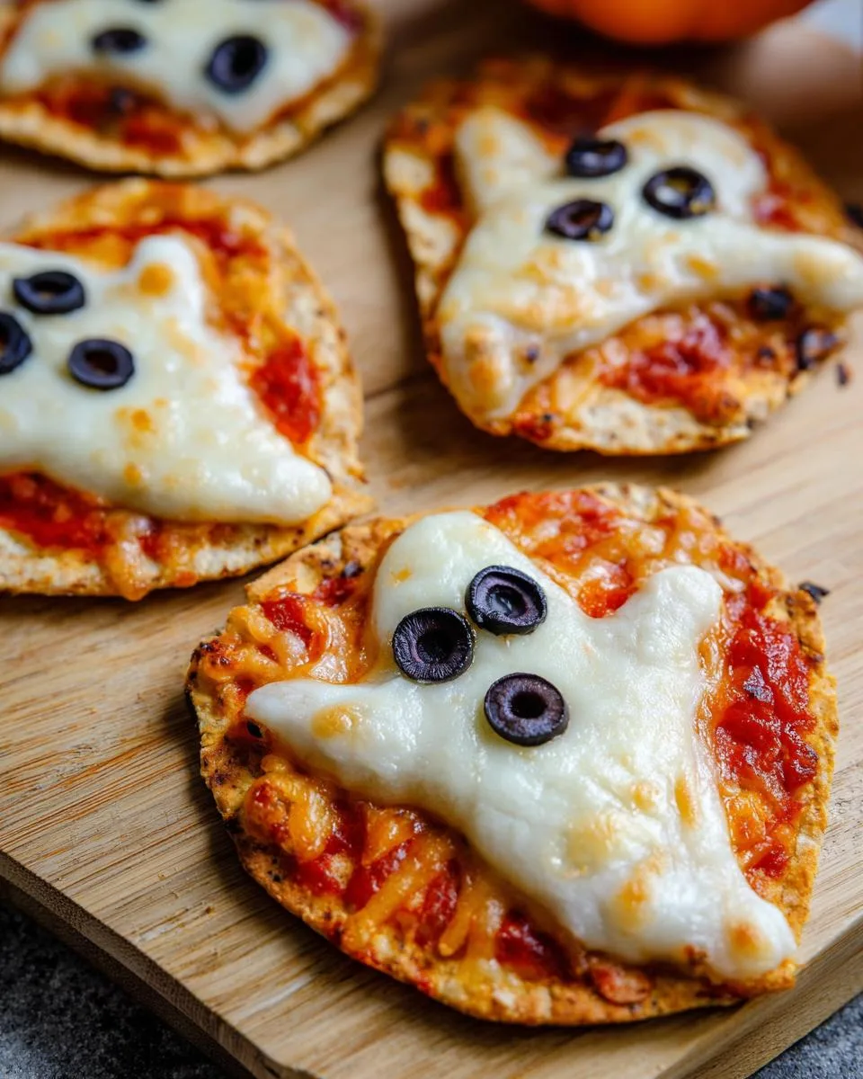 Mini Halloween Pizzas - detail 3