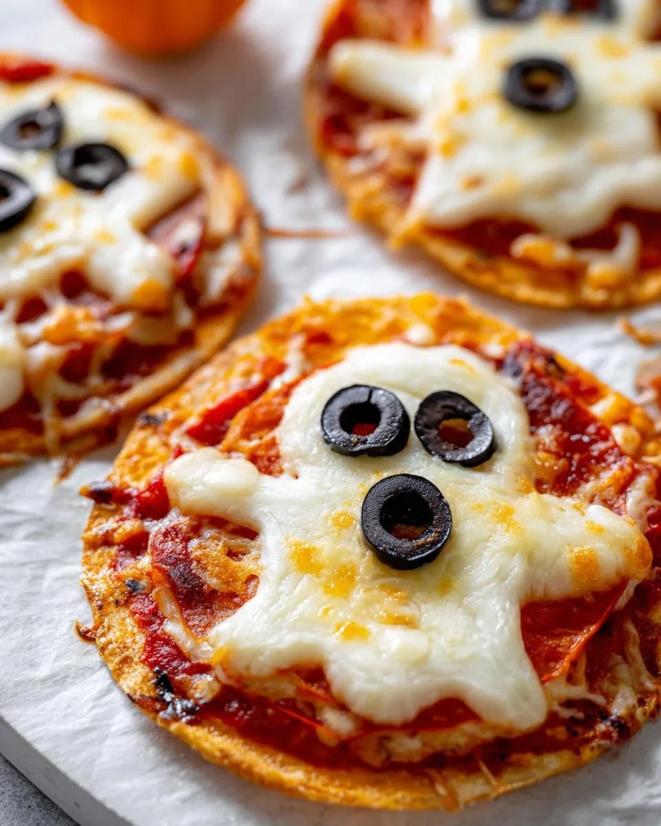 Mini Halloween Pizzas - detail 4