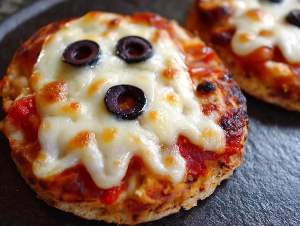 Spooky Mini Halloween Pizzas Ready in Just 30 Minutes