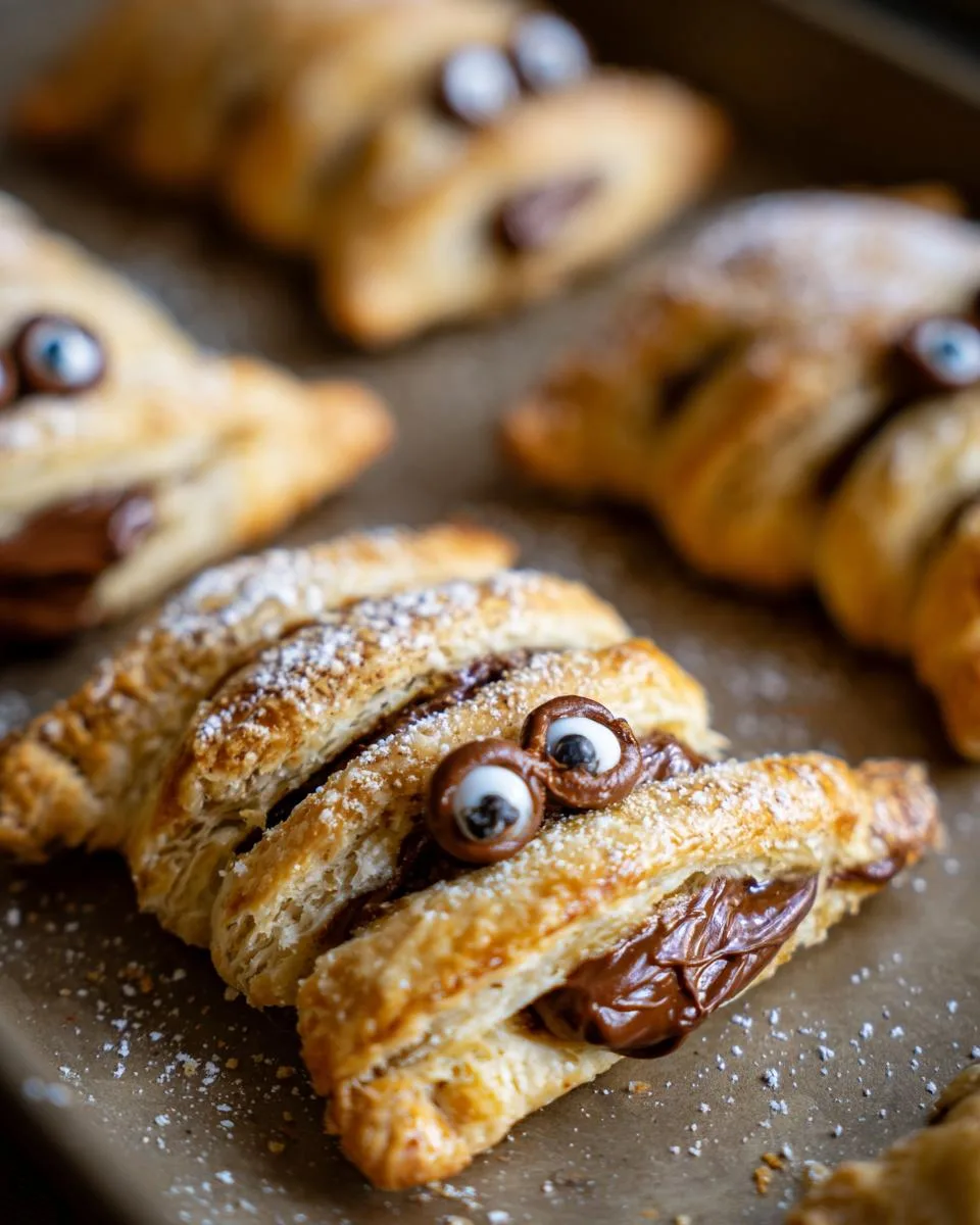 Nutella Mummy Hand Pies - detail 2