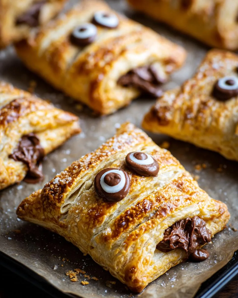 Nutella Mummy Hand Pies - detail 3