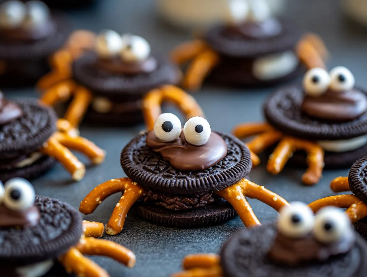 Creepy 10-Minute Oreo Spider Cookies Kids Adore