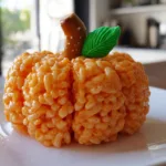 Pumpkin-Shaped Rice Krispie Treats