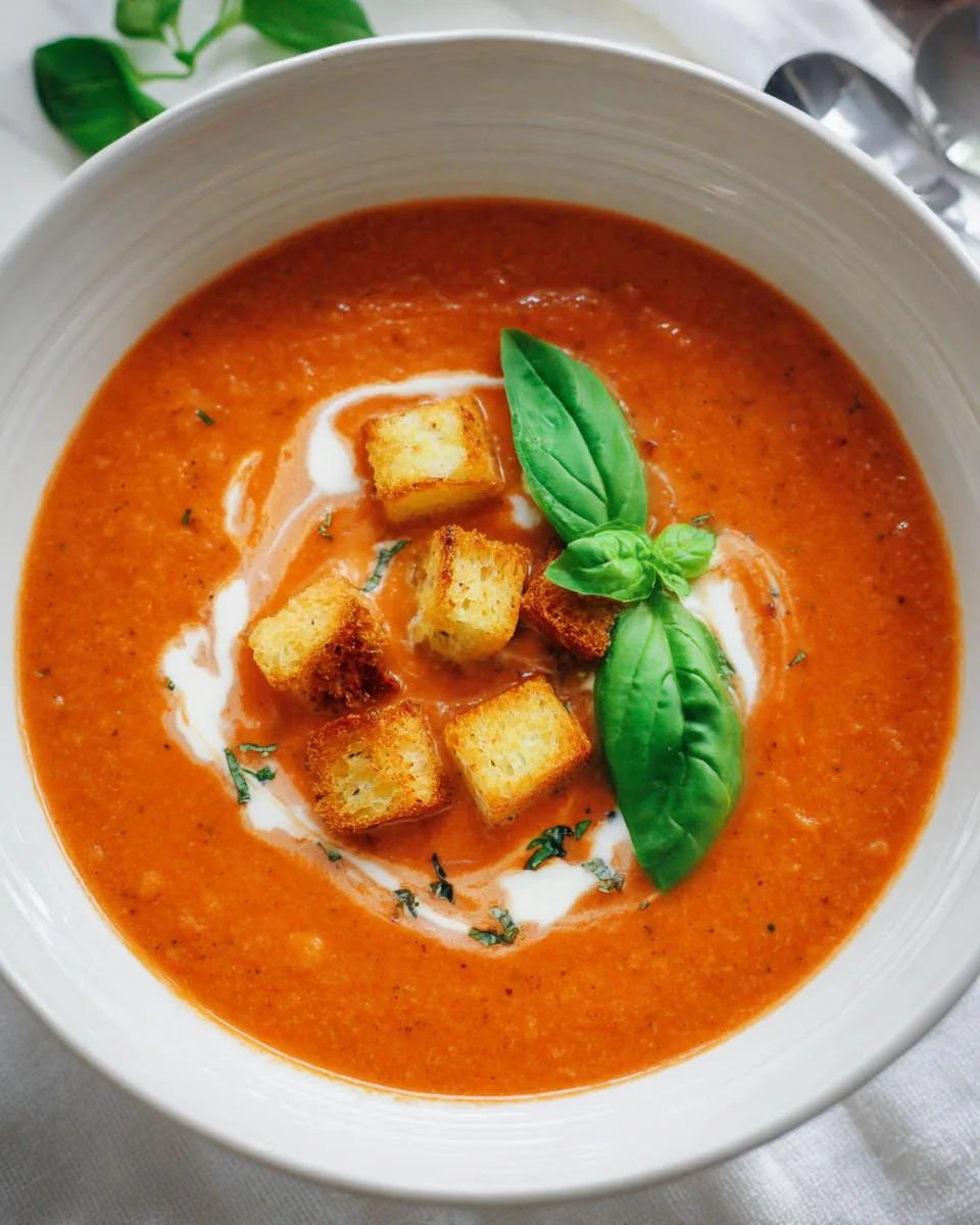 Roasted Tomato Basil Soup - detail 2
