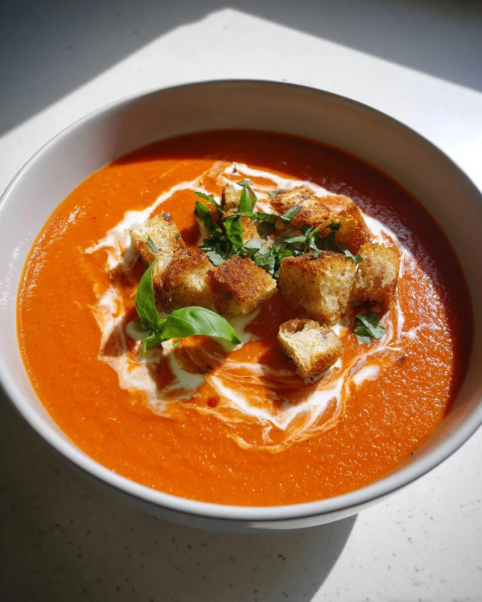 Roasted Tomato Basil Soup - detail 4