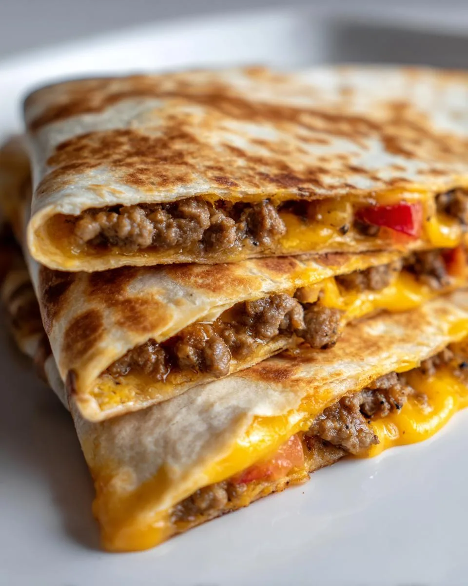Smashburger Style Quesadillas - detail 2
