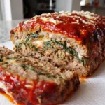 Stuffed Italian Meatloaf Recipe