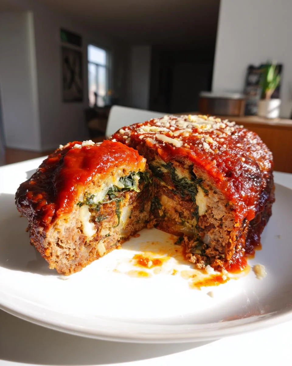 Stuffed Italian Meatloaf Recipe - detail 2