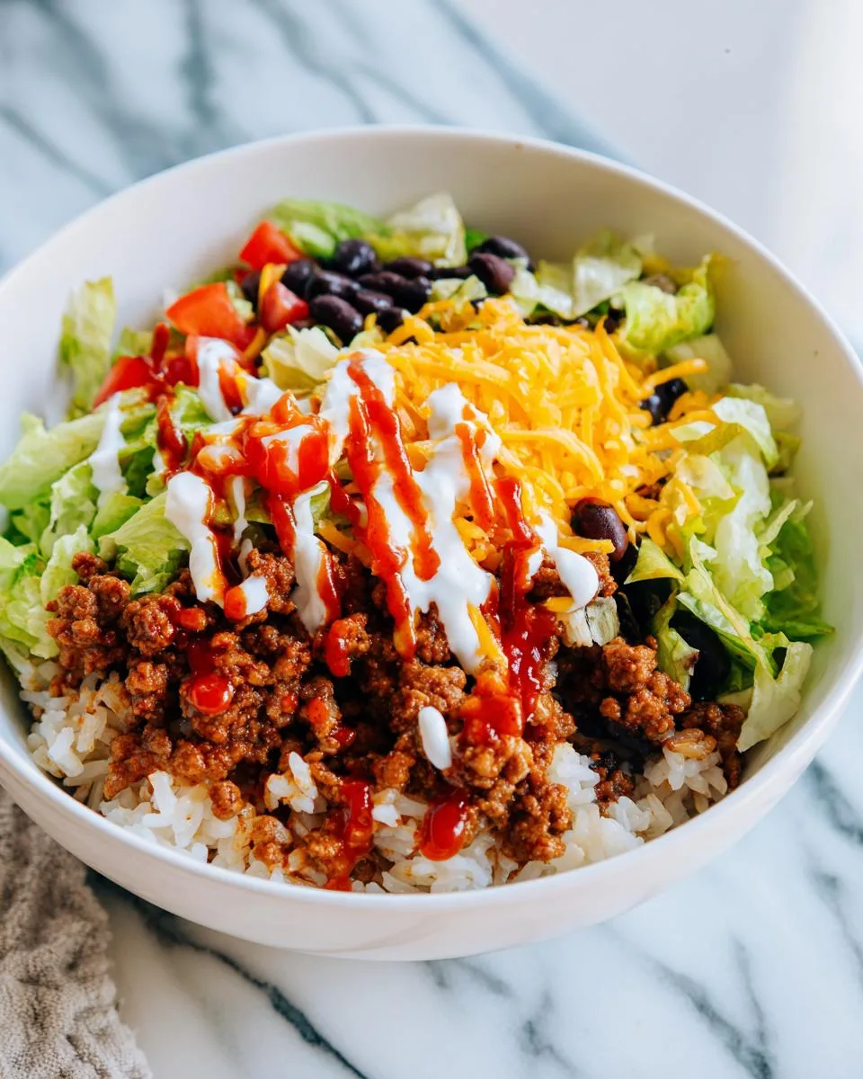 Taco Rice Bowl - detail 1