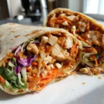 Thai Peanut Chicken Wraps