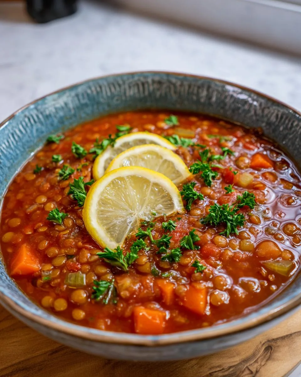 Tomato Lentil Soup - detail 2