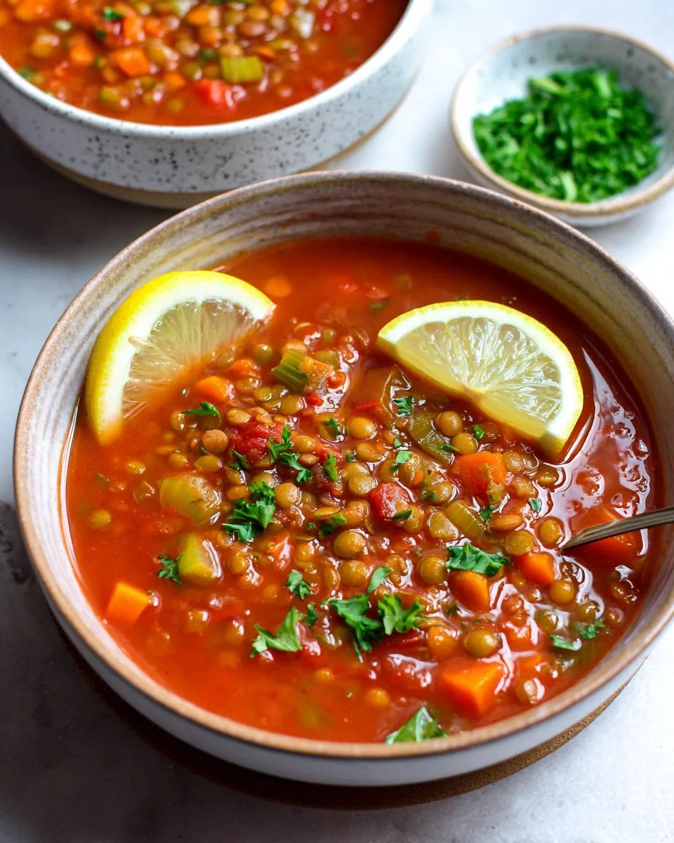 Tomato Lentil Soup - detail 3