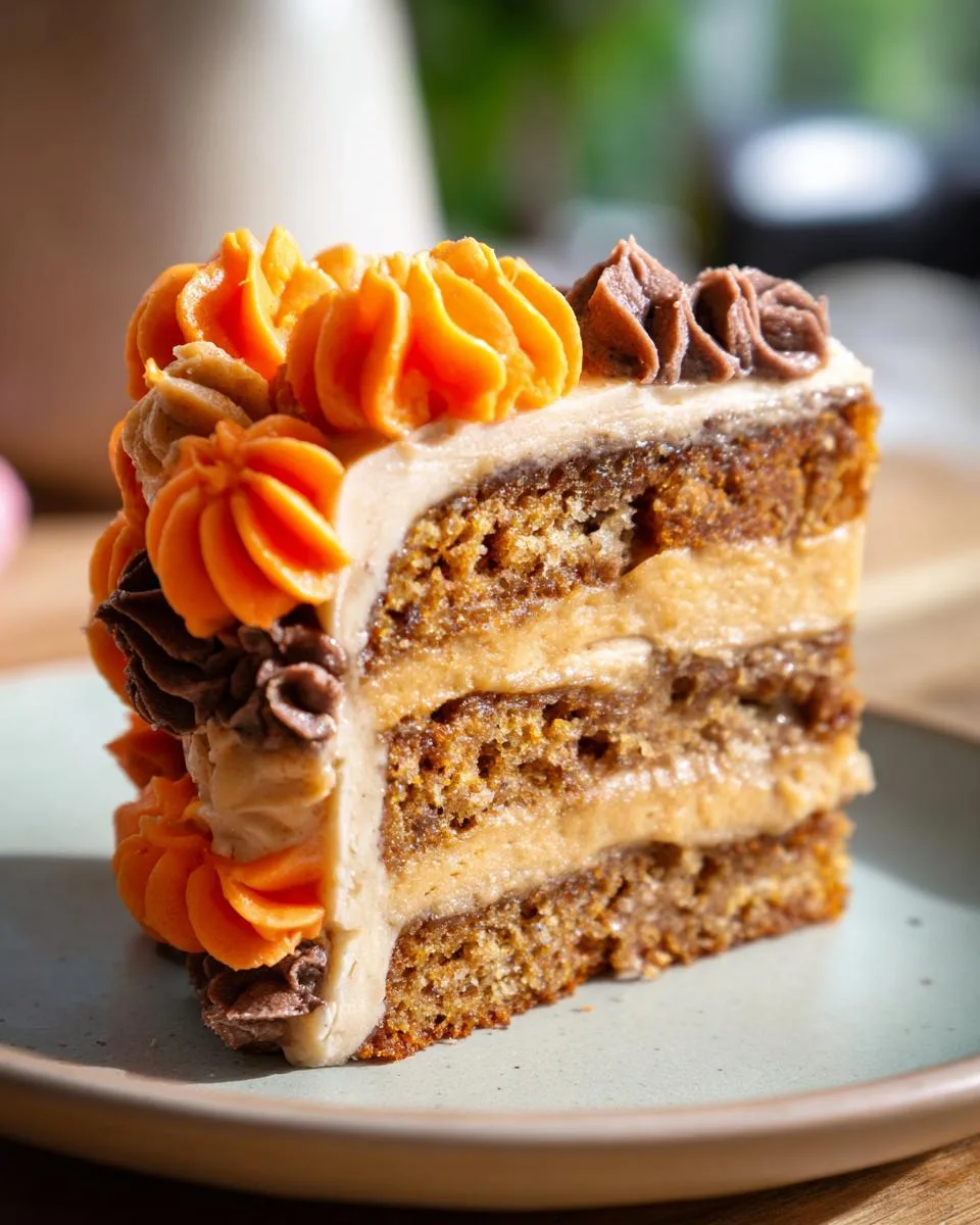 Vegan Pumpkin Spice Cake - detail 2