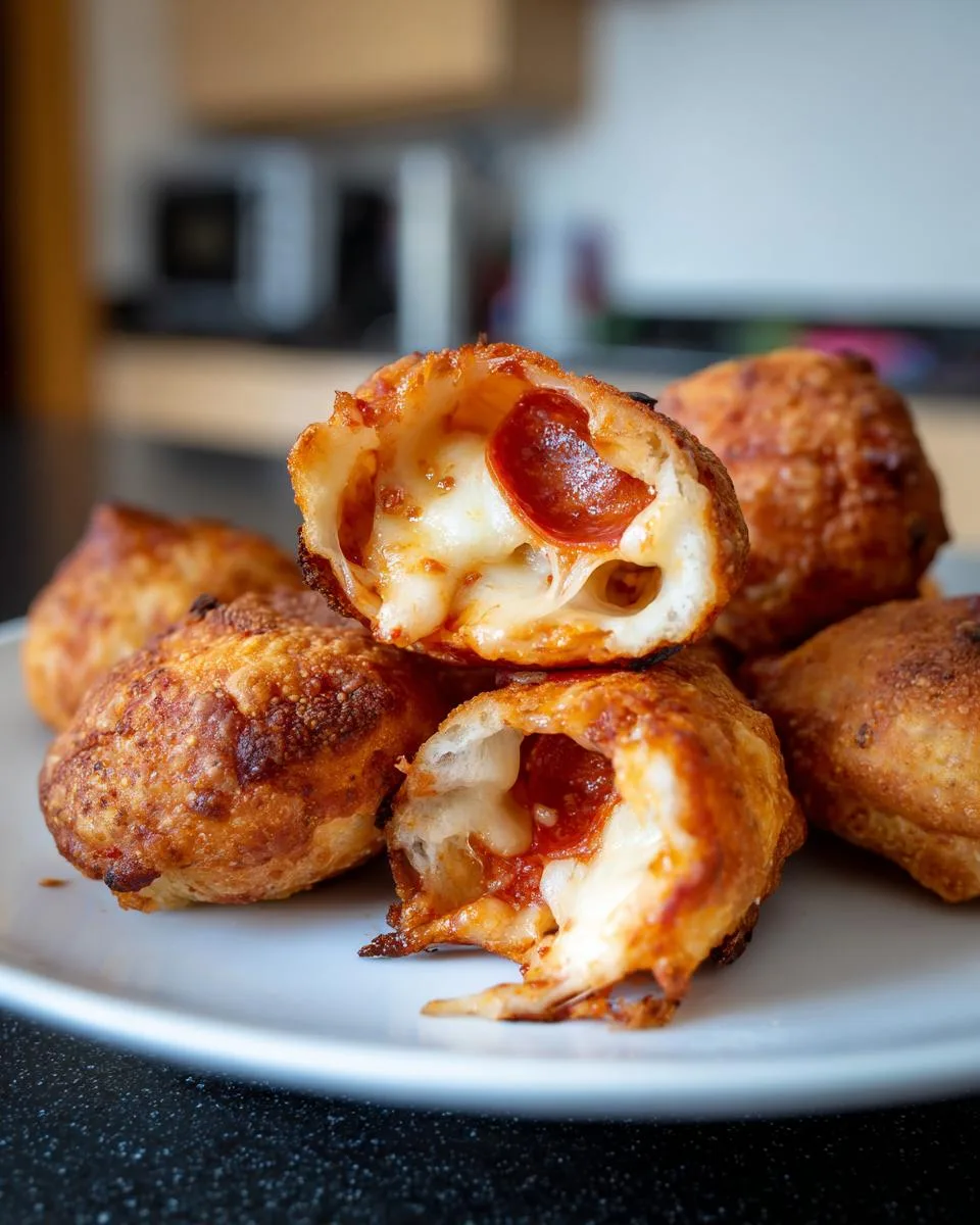 crispy air fryer pizza rolls - detail 3