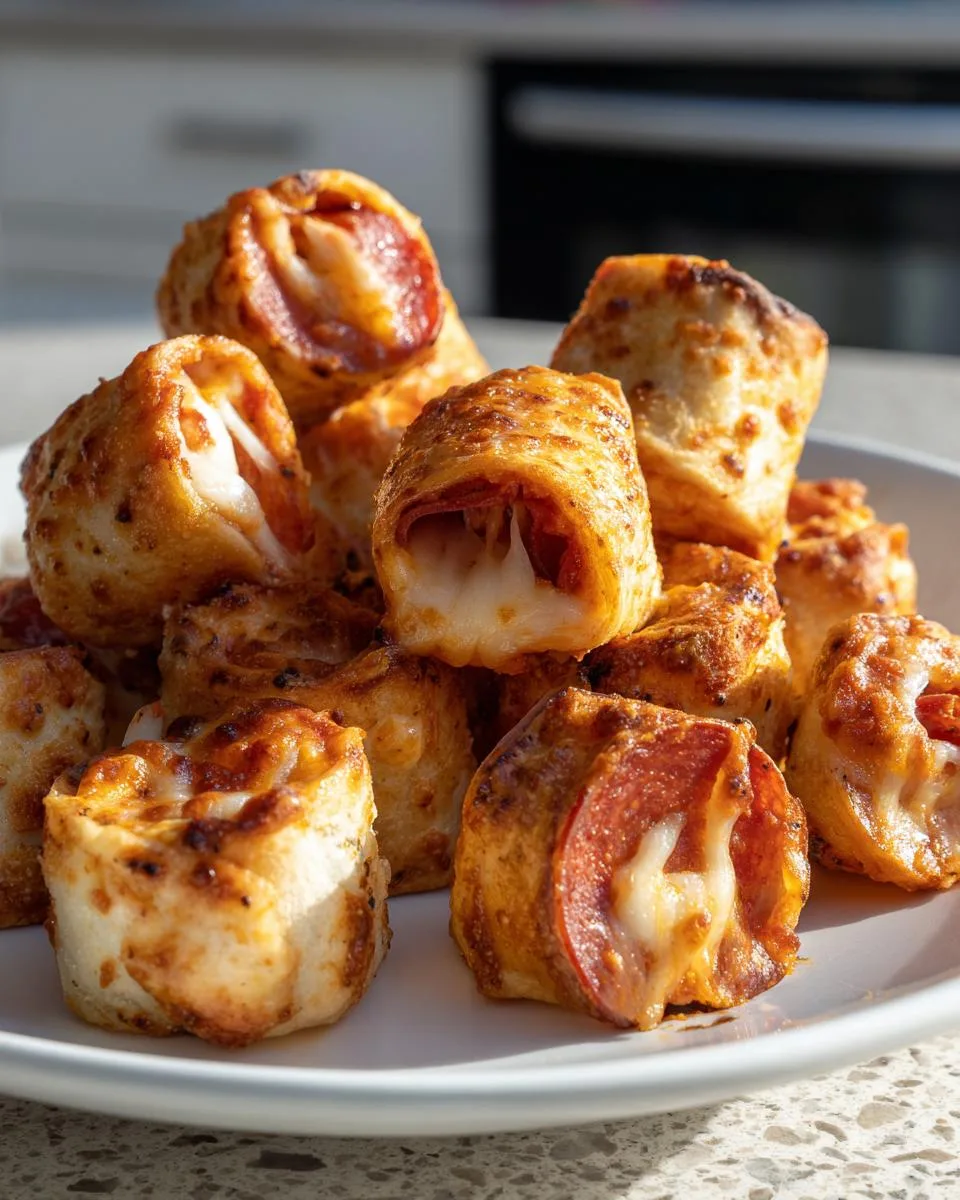 crispy air fryer pizza rolls - detail 5