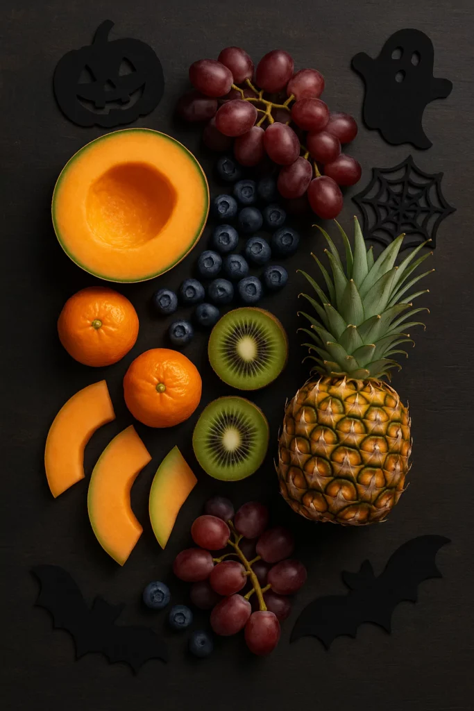 Halloween Fruit Salad ingredients