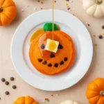 Jack O Lantern Pancake recipe card image