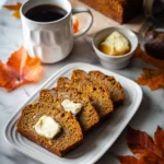 Sourdough Pumpkin Bread served with butter