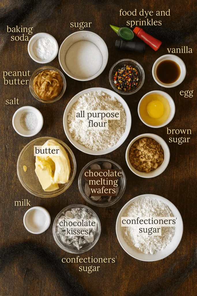Witch Hat Cookies ingredients