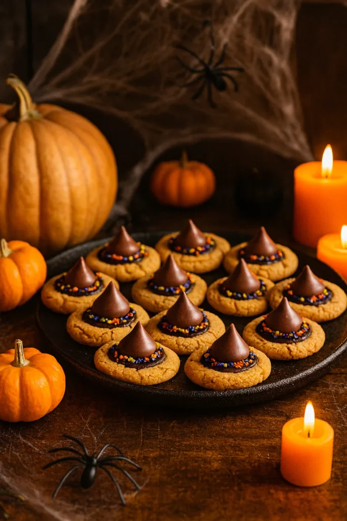 Witch Hat Cookies Halloween serving