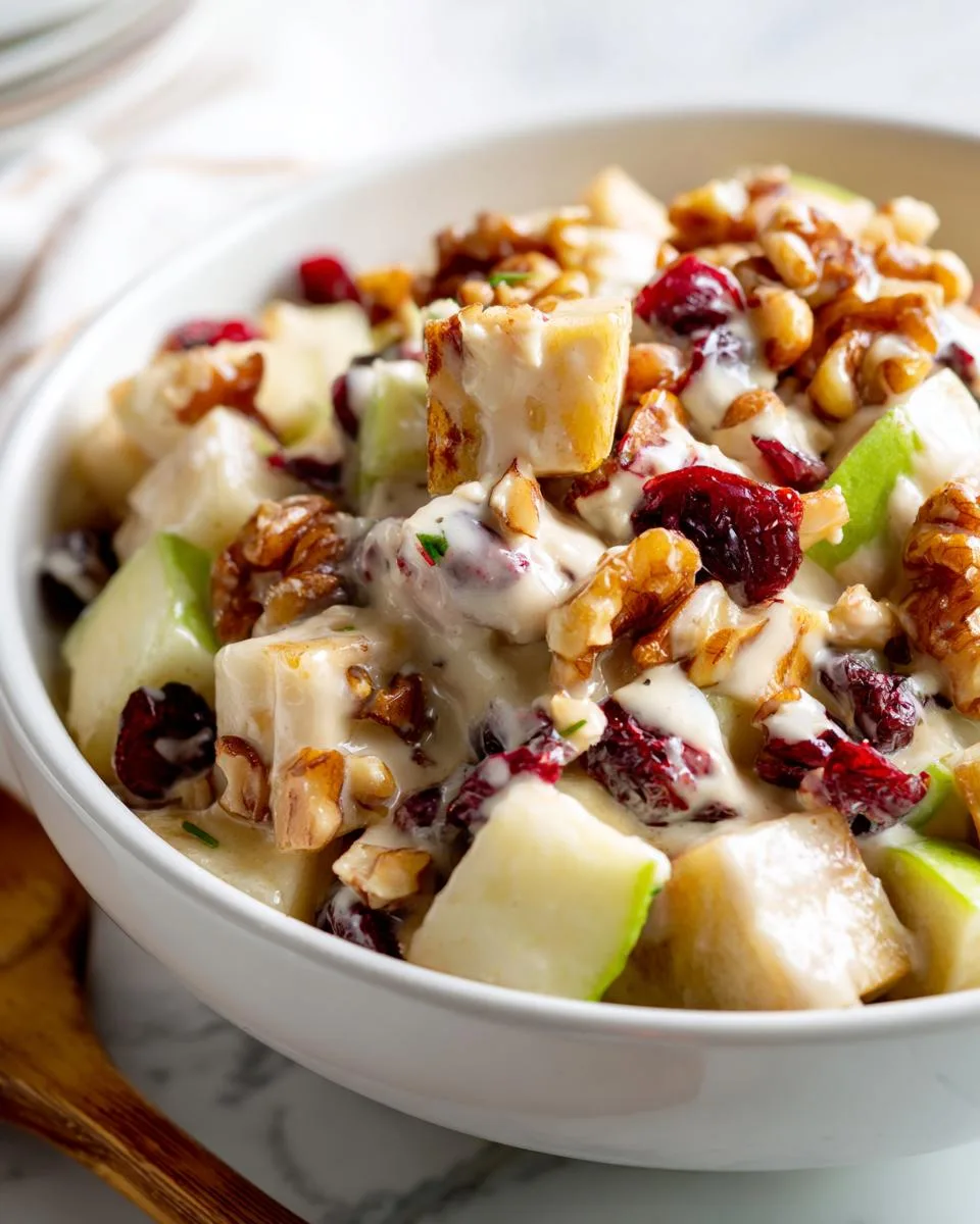 Apple Fruit Salad With Creamy Dressing - detail 5