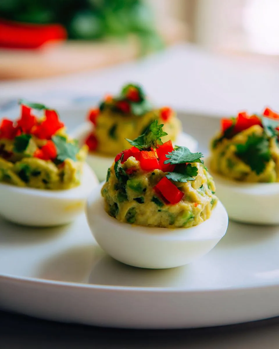 Avocado Deviled Eggs - detail 3