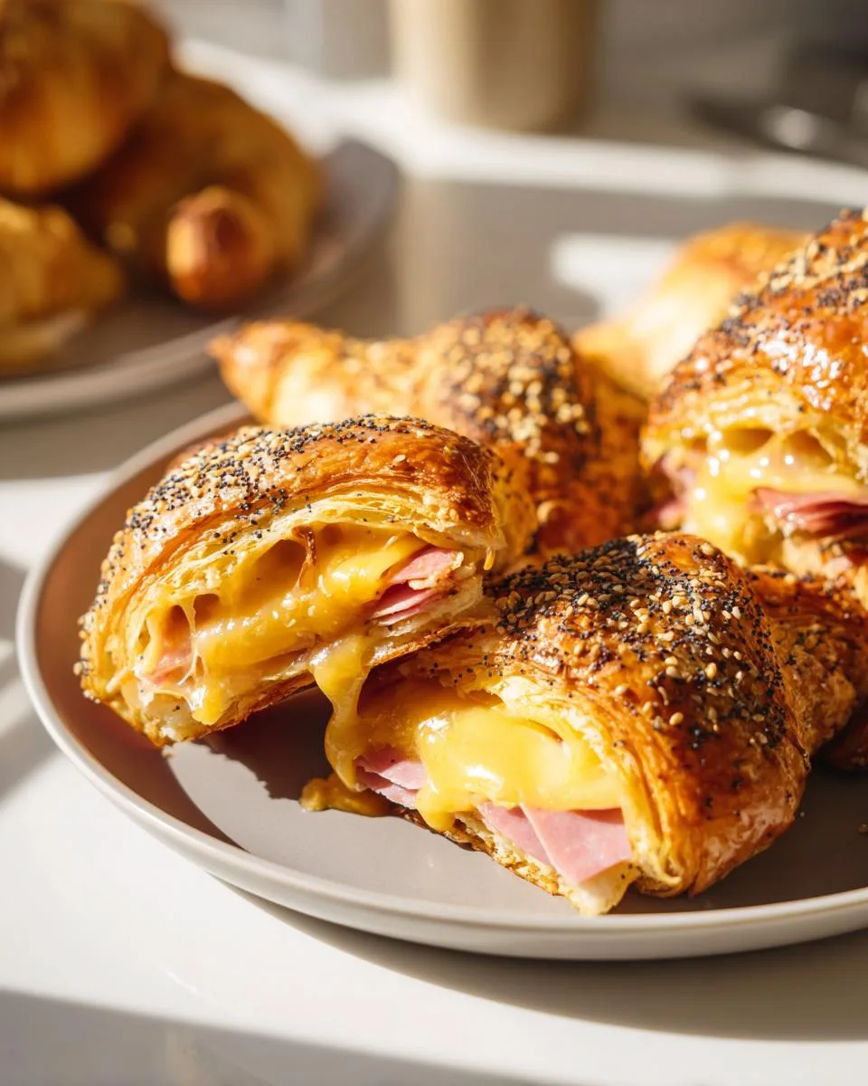 Baked Ham Cheese Croissants - detail 3