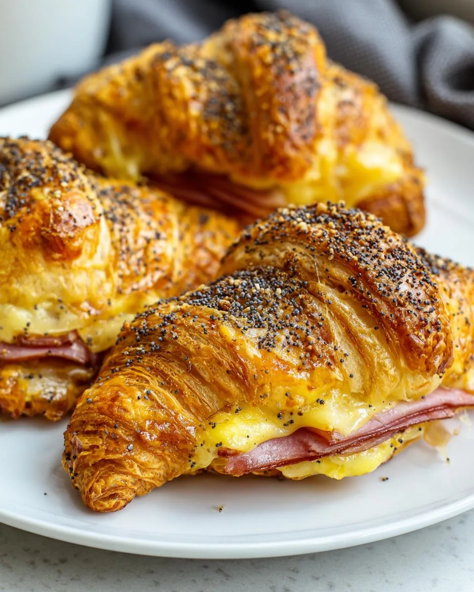 Baked Ham Cheese Croissants - detail 4