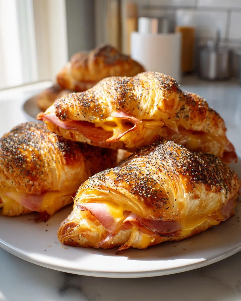 Baked Ham Cheese Croissants - detail 5