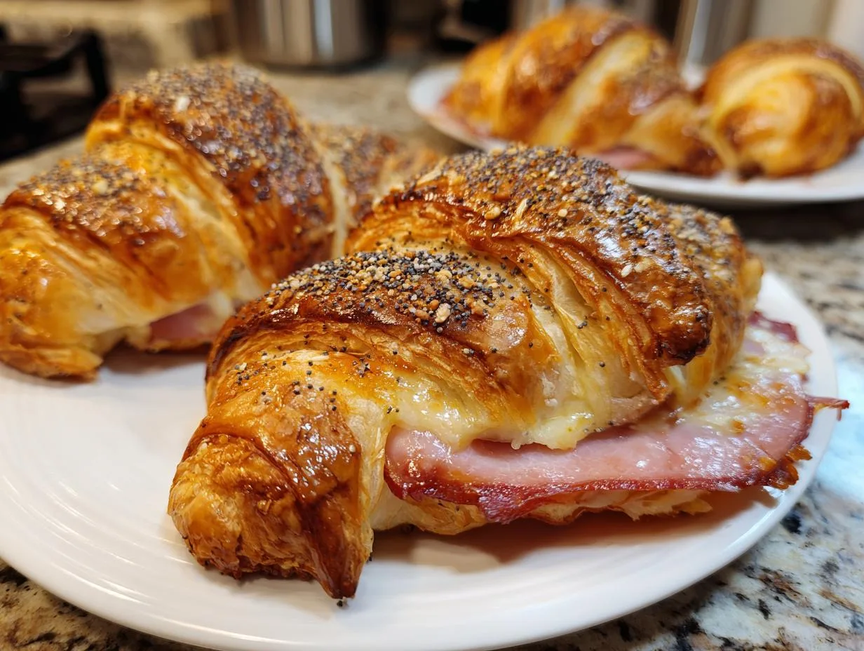 Irresistible Baked Ham Cheese Croissants in 30 Minutes