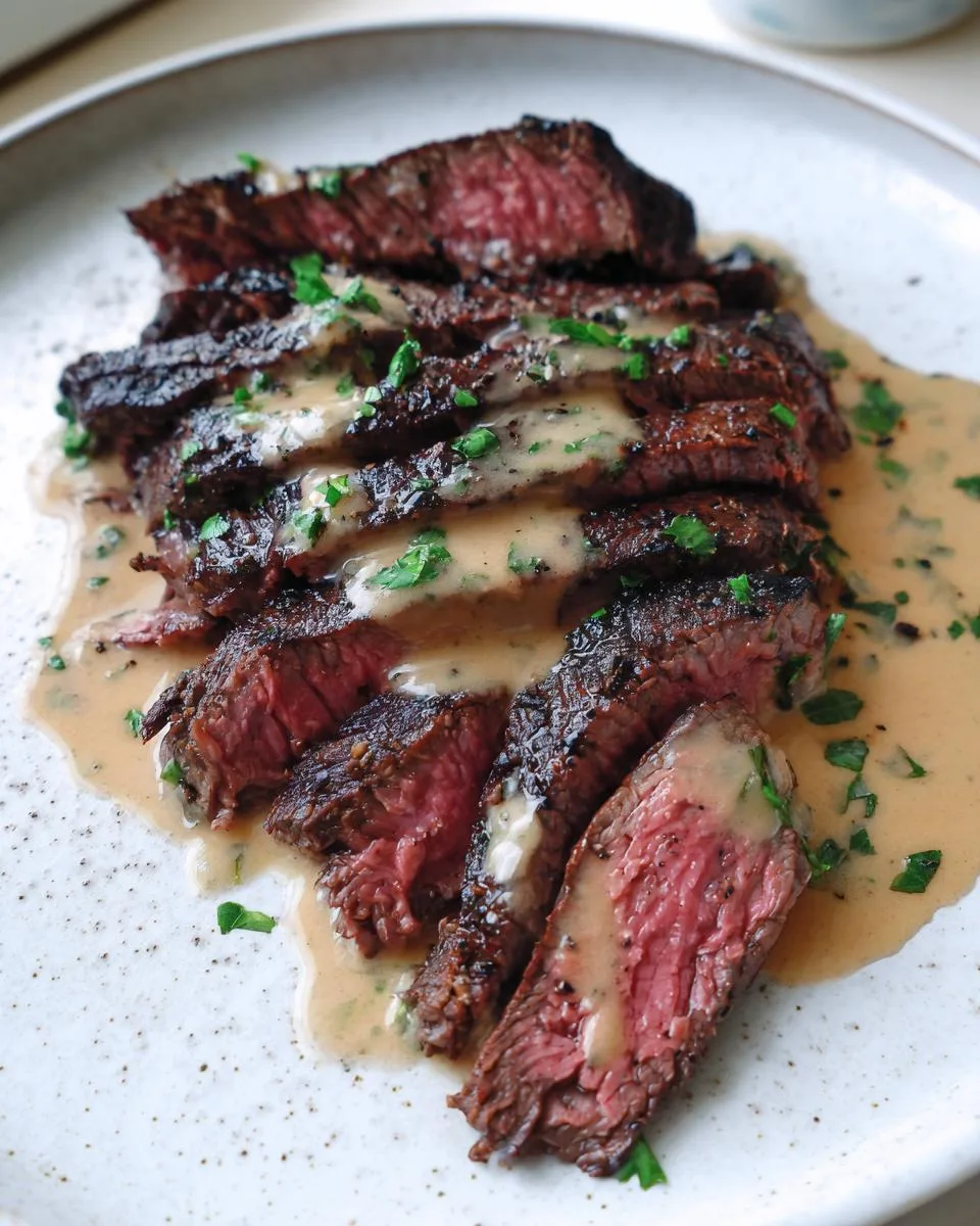 Bavette Steak with Garlic Sauce - detail 2
