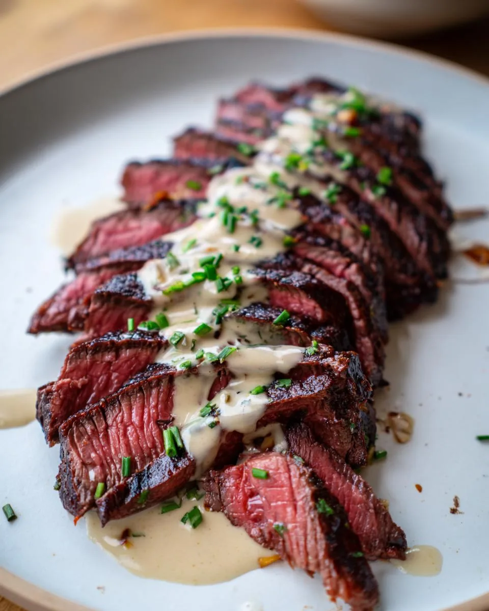 Bavette Steak with Garlic Sauce - detail 3