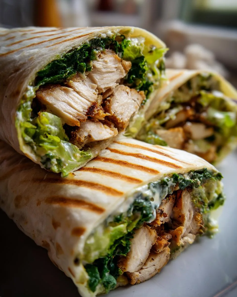 Caesar Chicken Wrap Recipe - detail 4