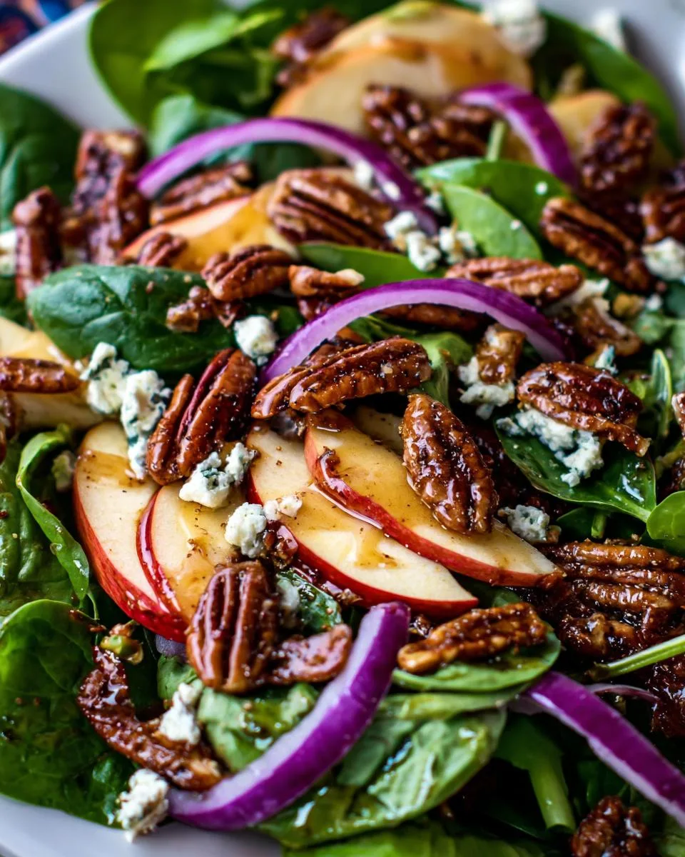 Candied Pecan Salad with Apples - detail 2