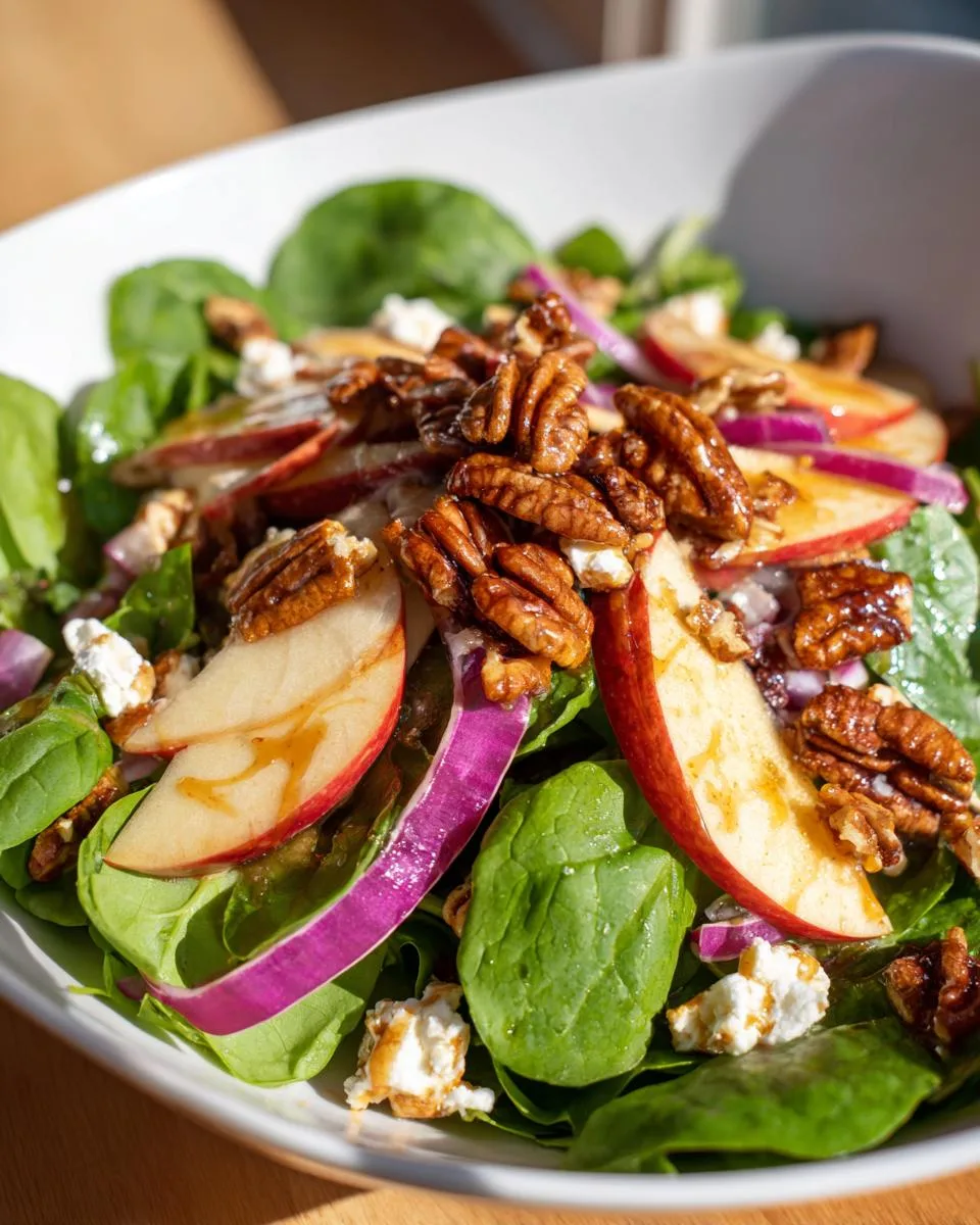 Candied Pecan Salad with Apples - detail 5