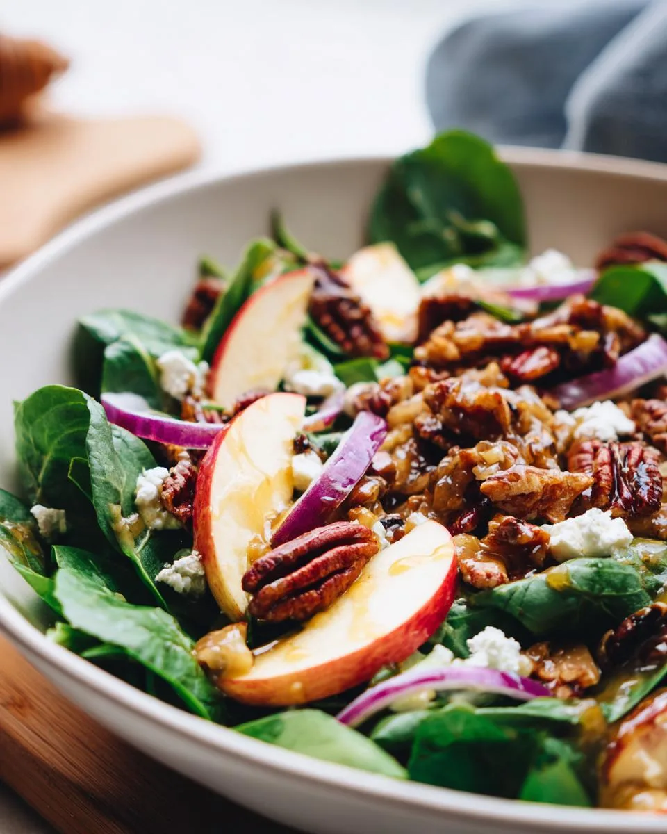 Candied Pecan Salad with Apples - detail 4