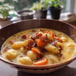 Cheddar Gnocchi Soup