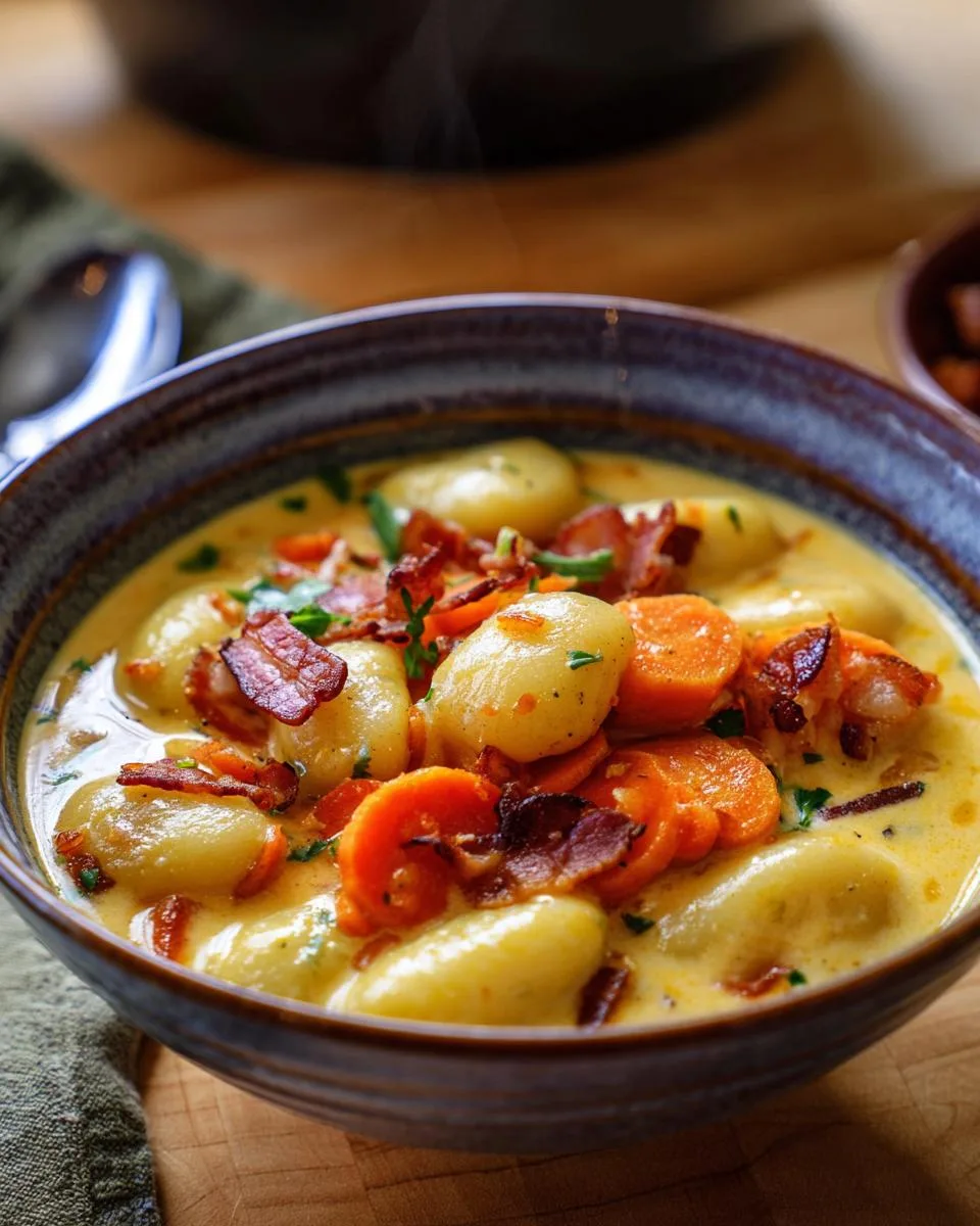 Cheddar Gnocchi Soup - detail 2