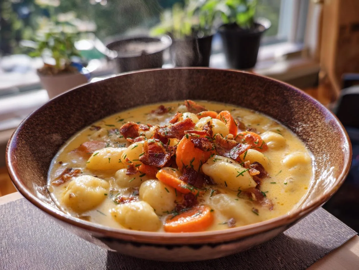 30-Minute Cheddar Gnocchi Soup Your Family Will Crave