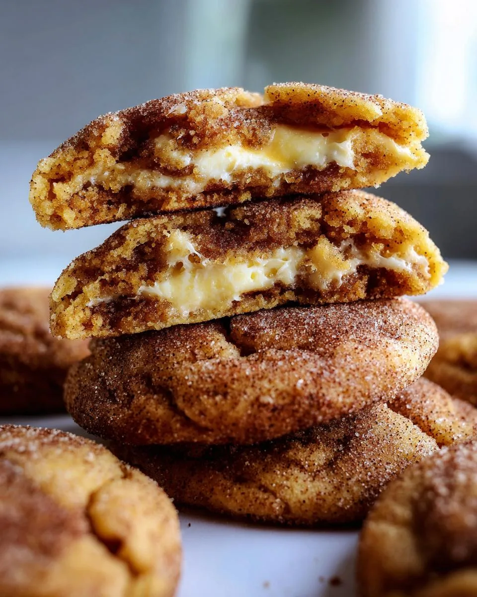 Cheesecake Stuffed Snickerdoodles - detail 2