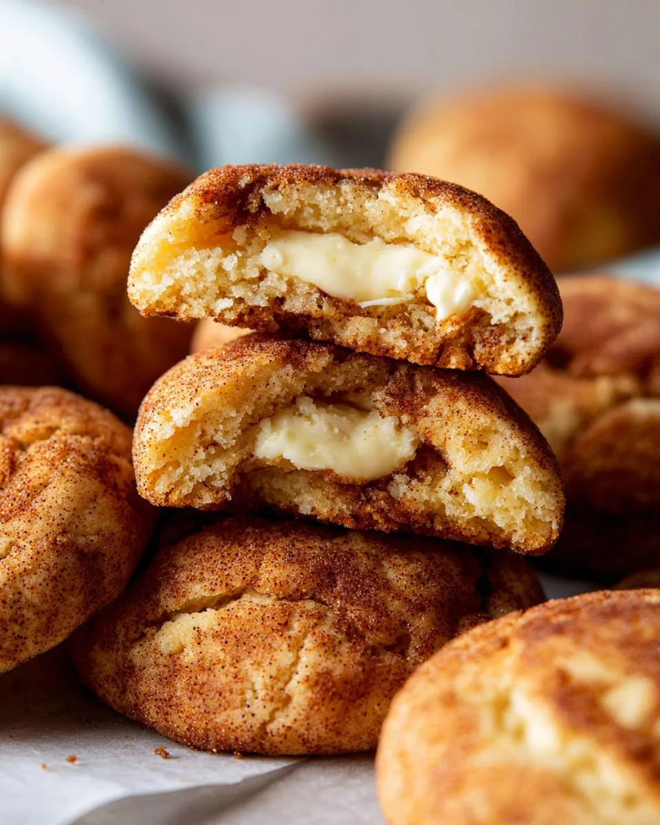 Cheesecake Stuffed Snickerdoodles - detail 3