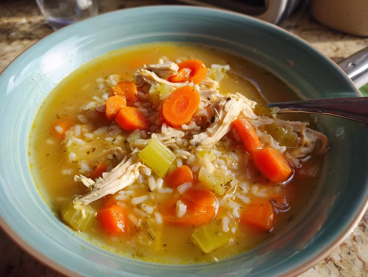 Hearty Chicken And Rice Soup Recipe Ready in 35 Minutes