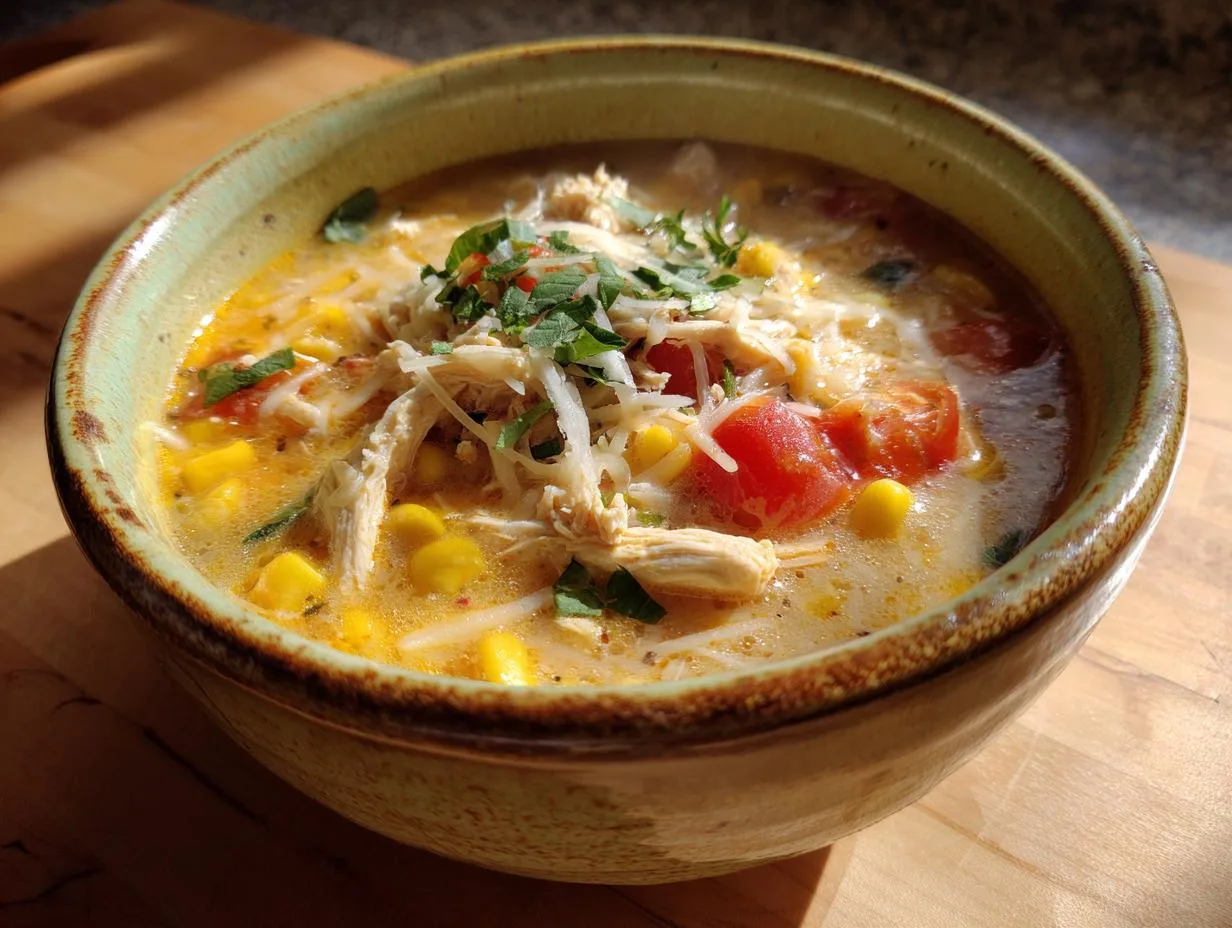 45-Minute Chicken Taco Soup Recipe That Melts Stress Away