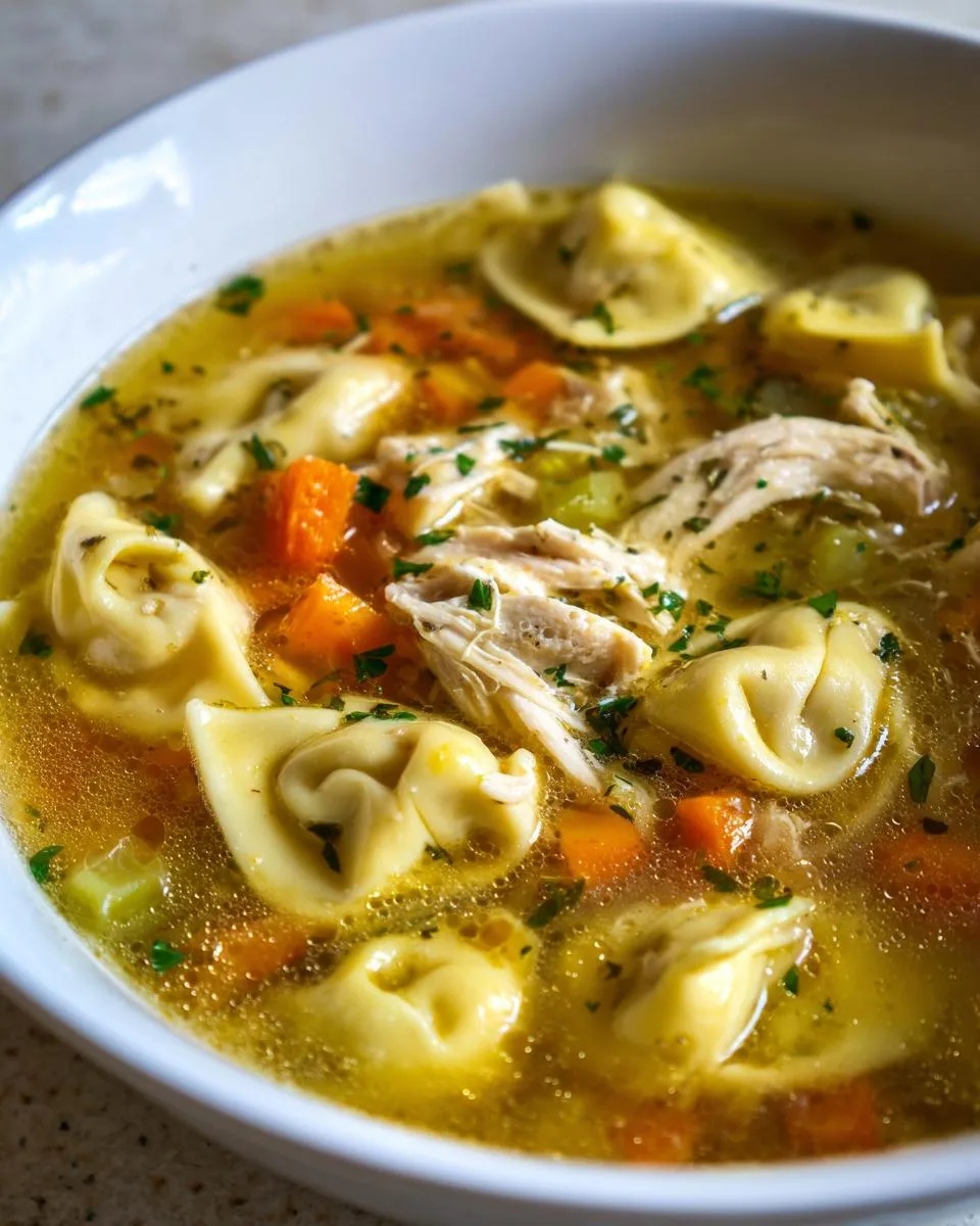 Chicken Tortellini Soup - detail 2
