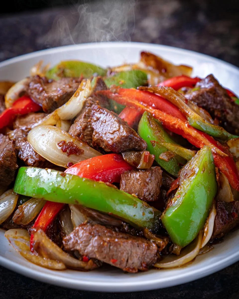 Chinese Pepper Steak Onions - detail 3