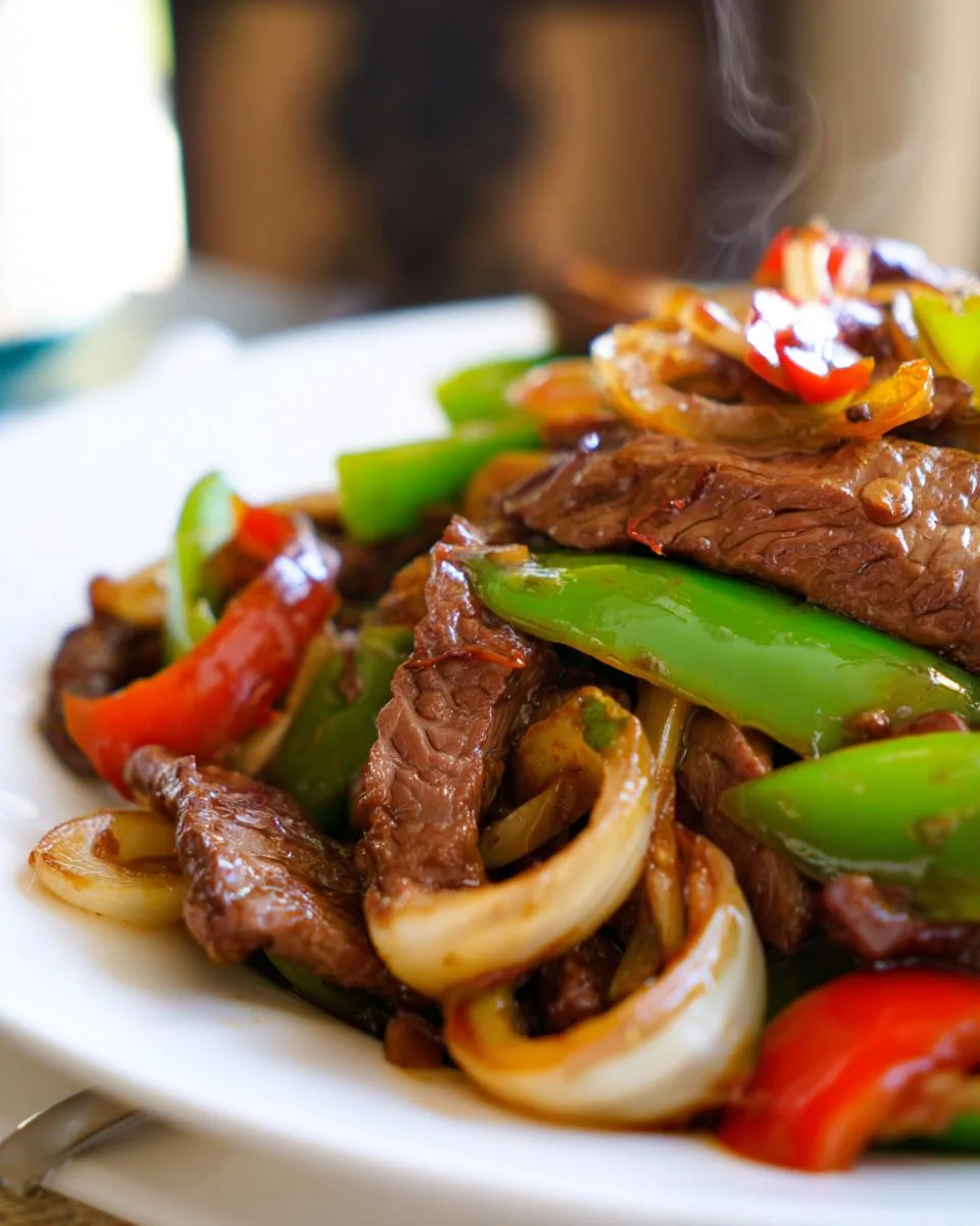 Chinese Pepper Steak Onions - detail 5