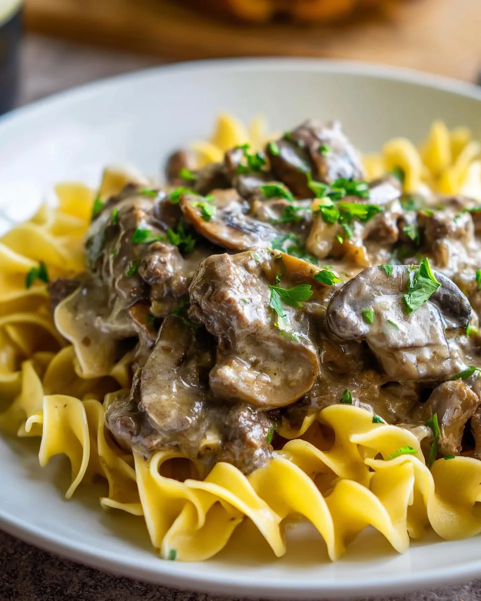 Creamy Beef Stroganoff Recipe - detail 3