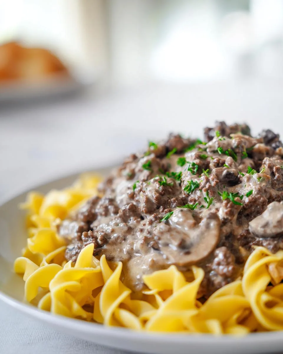 Creamy Beef Stroganoff Recipe - detail 5